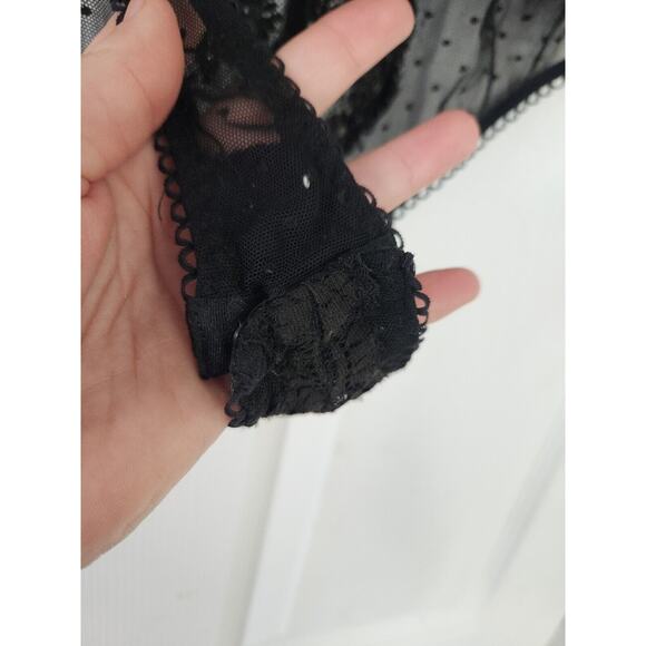 Victoria's Secret Teddy bodysuit Limited Edition Black sheer lace Size Medium - Picture 5 of 7